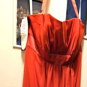 New, never worn,Alfred Angelo formal dress, Burnt Orange, size 14